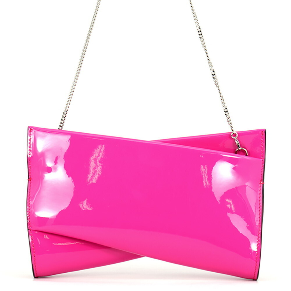 Christian Louboutin chain shoulder bag, patent leather; clutch; handbag; wome...